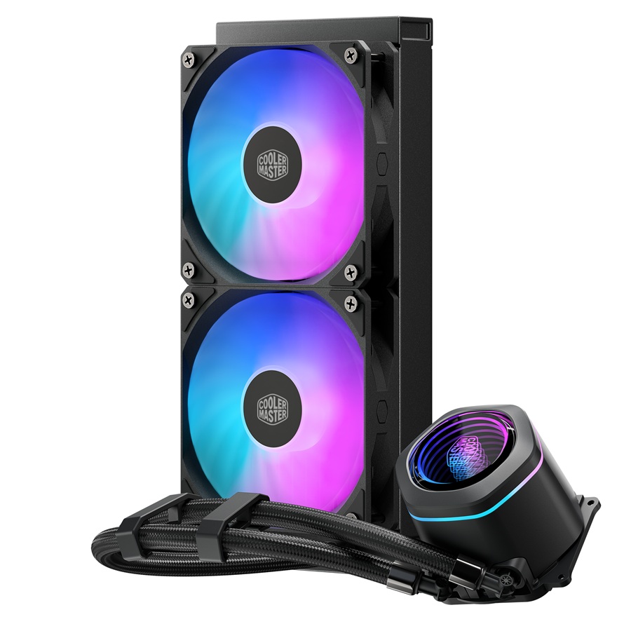 VENTILADOR P/CPU COOLER MASTER MLX-D24M-A18PA-RW MASTERLIQUID CORE NEX 240MM,ARGB,1851/AM5 NEGRO