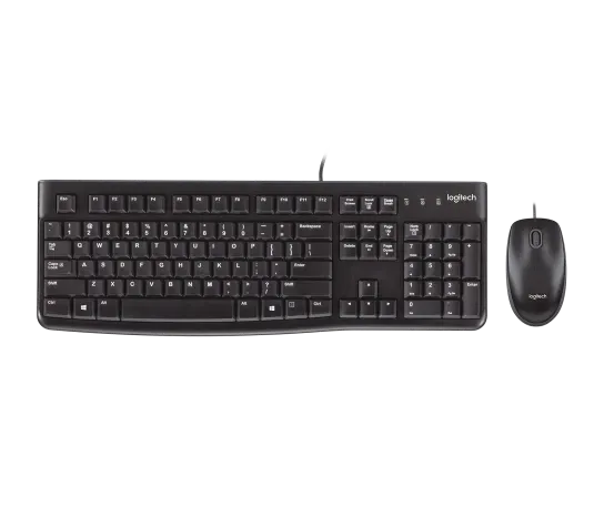 KIT TECLADO / MOUSE ALAMBRICO LOGITECH MK120 USB
