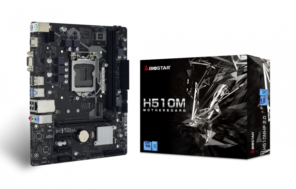 TARJETA MADRE MICRO ATX BIOSTAR H510M S-1200 / 2*DDR4 / HDMI / VGA
