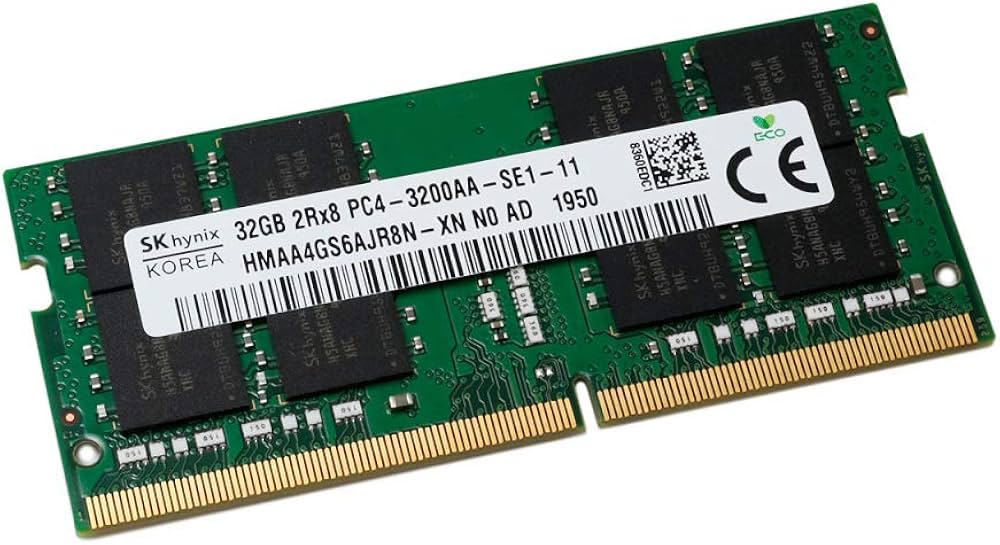 MEMORIA RAM SODIMM DDR4 SK HYNYX 32GB 3200MHZ