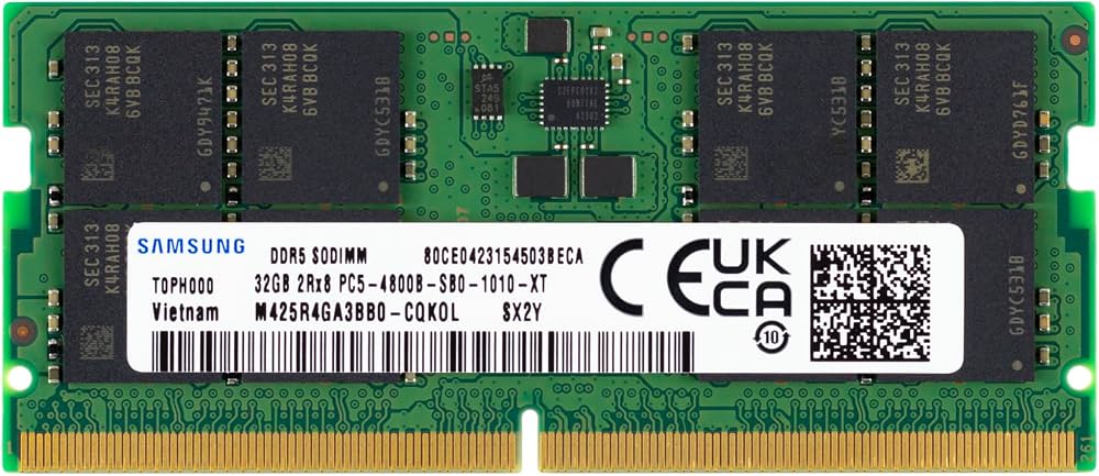 MEMORA RAM SODIMM DDR5 SAMSUNG 32GB 4800MHZ