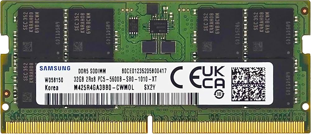 MEMORIA RAM SODIMM DDR5 SAMSUNG 32GB 5600MHZ