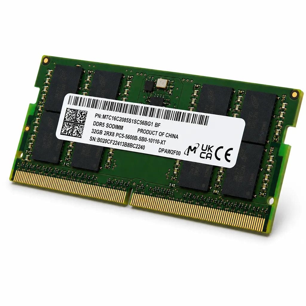 MEMORIA RAM SODIMM DDR5 32GB MICRON 5600MHZ
