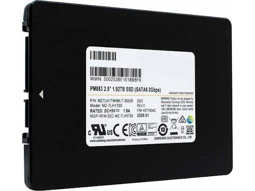 UNIDAD DE ESTADO SOLIDO SSD SAMSUNG PM883 1.92TB SATA 2.5"