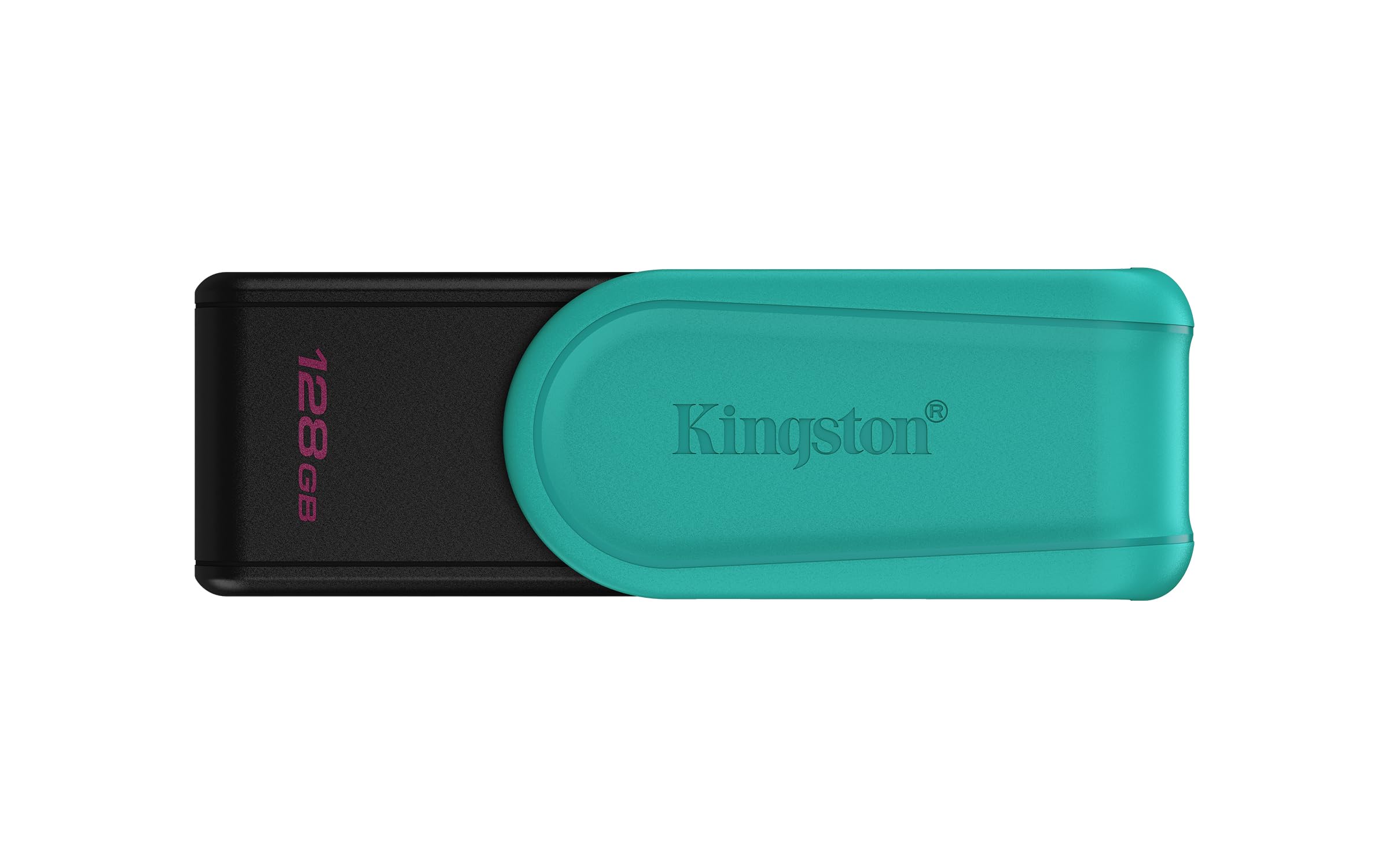MEMORIA USB KINGSTON DATA TRAVELER EXODIA S 128GB TIPO A CON TAPA GIRATORIA NEGRO+TURQUESA