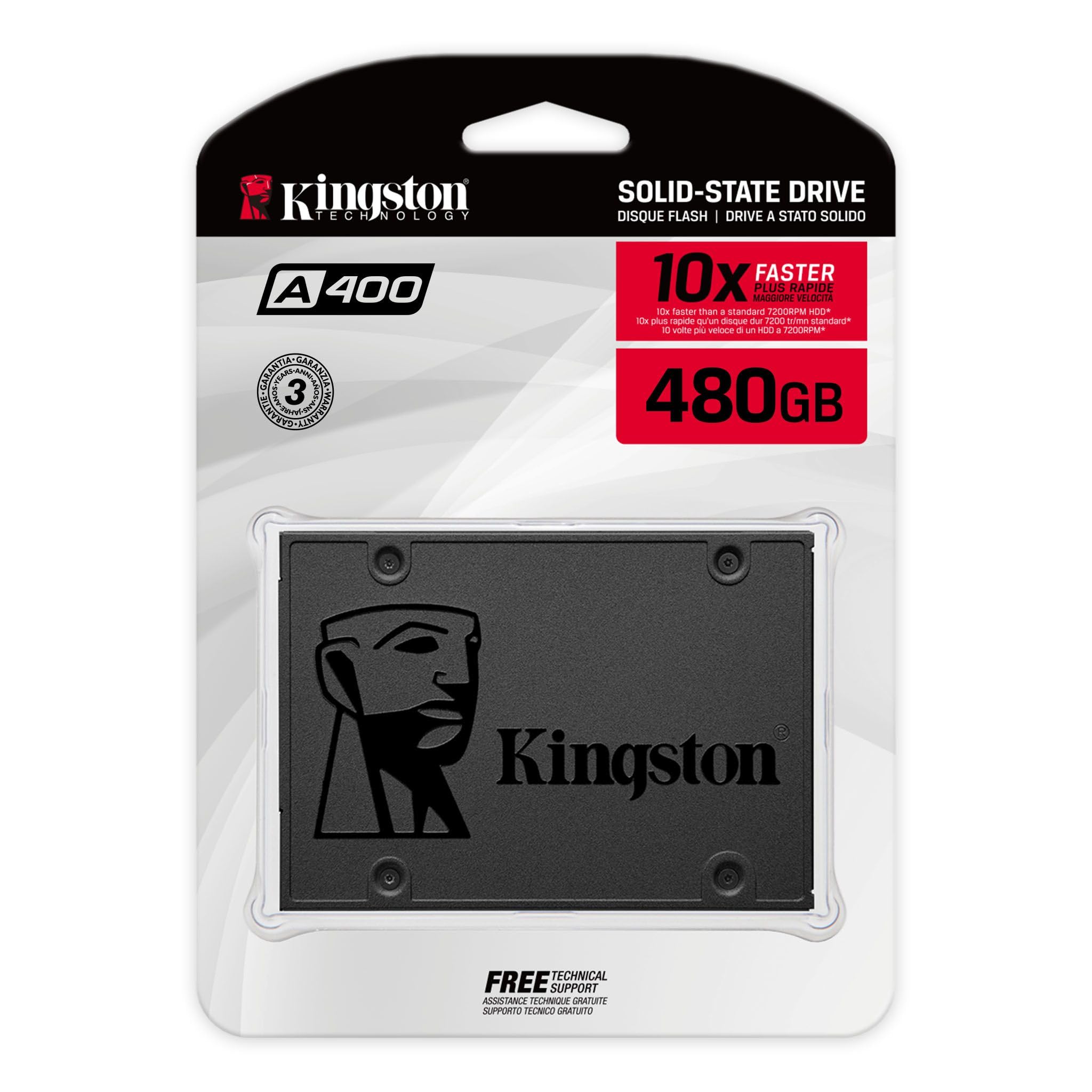 UNIDAD DE ESTADO SOLIDO SSD KINGSTON A400 480GB SATA3 2.5" 7MM