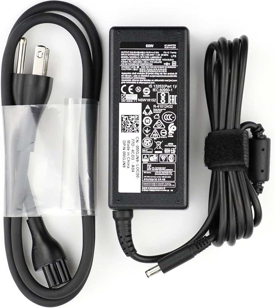CARGADOR PARA LAPTOP DELL 19.5V / 3.34A 65W / PUNTA DELGADA ORIGINAL