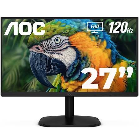 MONITOR LED AOC 27B35H3 / COLOR NEGRO / PANEL IPS 27 / HDMI Y VGA / ASPECTO 16:9 / TIEMPO DE RESPUESTA 1MS / 120HZ / FULL HD 1920X1080 / VESA 100X100 MM